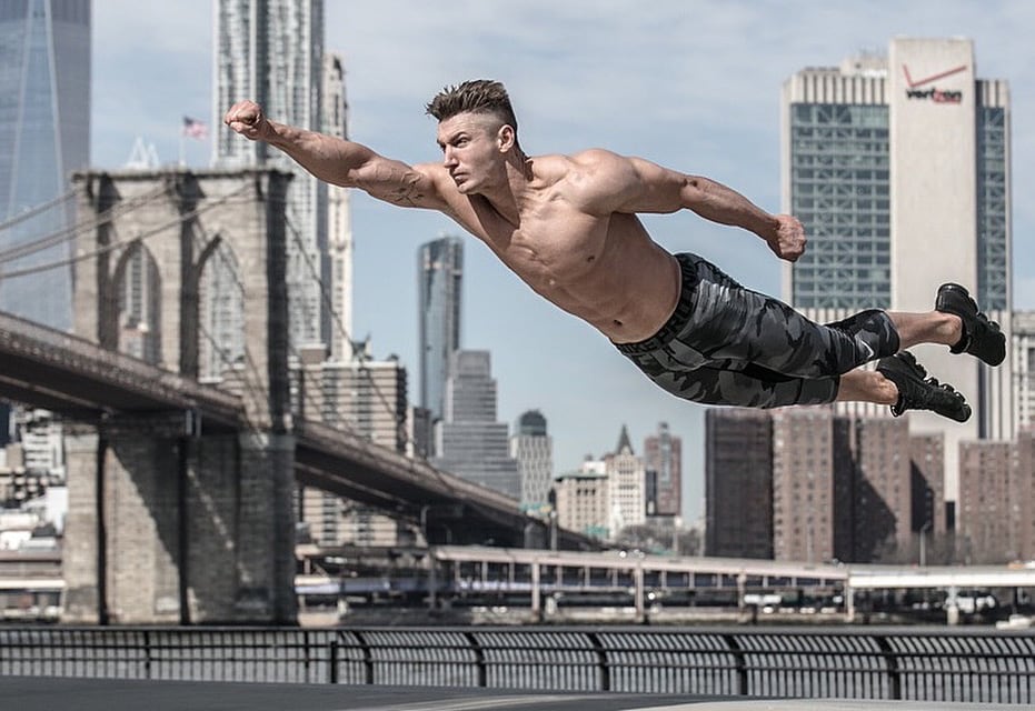  Coache's image as supehero flying.